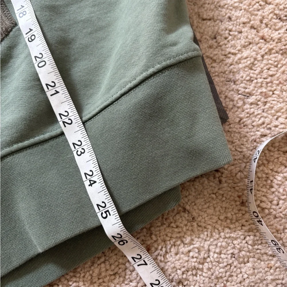 Zara upcycled sweatshirt Sage  Green Sweatshirt - Picture 4 of 7